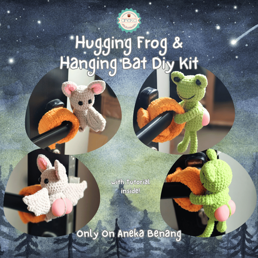 ANEKA - Hugging Frog & Hangit Bat DIY Kit / Base Toy Rubber Ruler ...