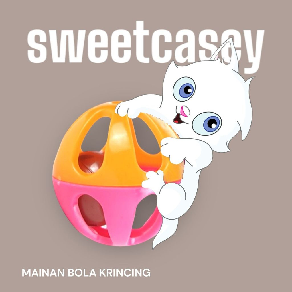 BOLA MAINAN KUCING KRINCING BISA BUNYI / MAINAN HEWAN PELIHARAAN / CAT TOYS
