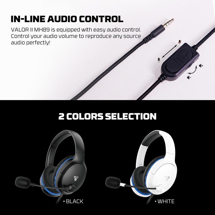 Fantech MH89 / MH-89 Valor II Headset Gaming PC kabel 3.5mm TRRS Jack Headphone Multi Platform - Gambar 3
