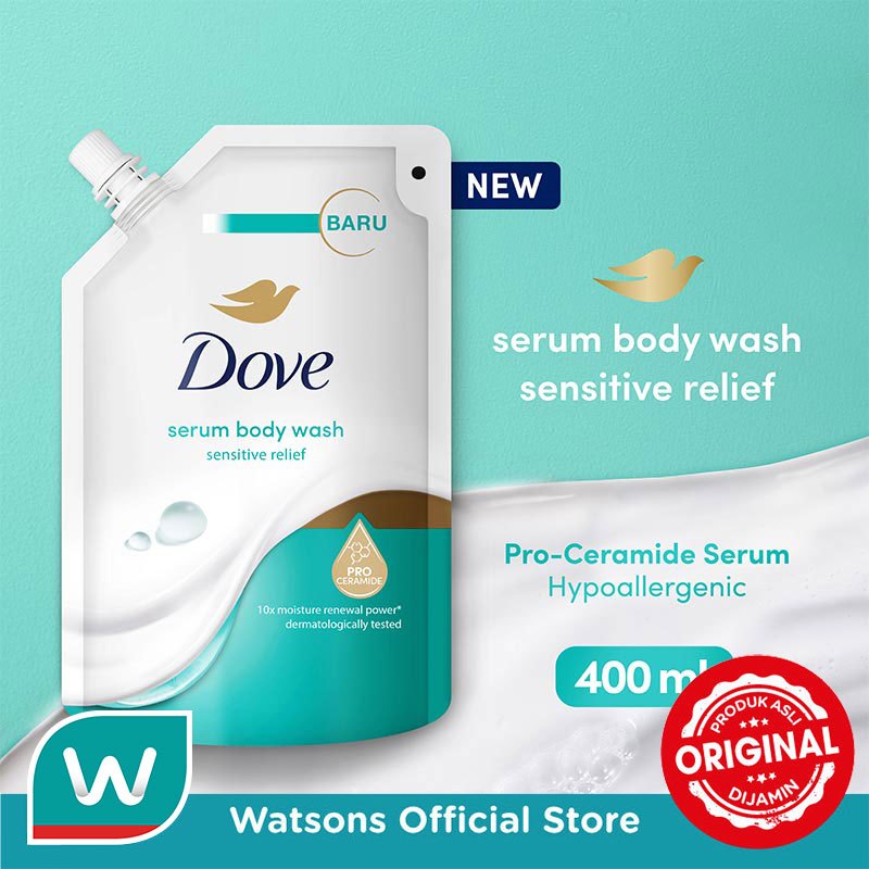 Dove Body Wash Sensitive Relief Pouch 400ml