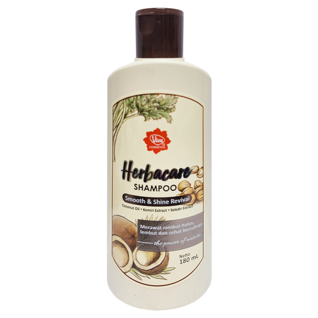 VIVA HERBACARE SHAMPOO SMOOTH & SHINE REVIVAL 180ML / PERAWATAN RAMBUT / SHAMPOO - Gambar 2
