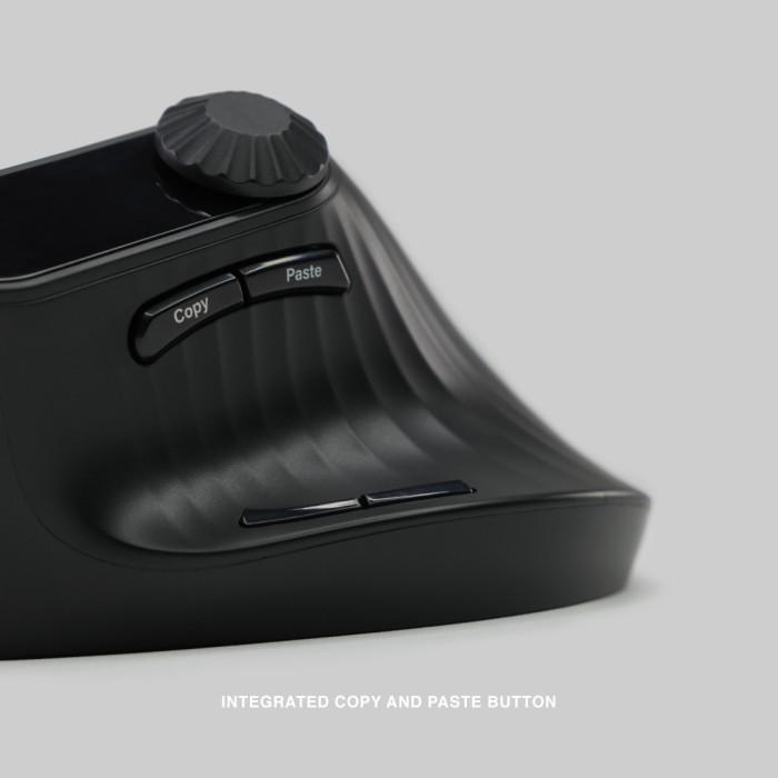 Rexus Clif Pro QV280 / QV-280 Mouse Office Ergonomic Vertical Wireless Bluetooth Mice - Gambar 4