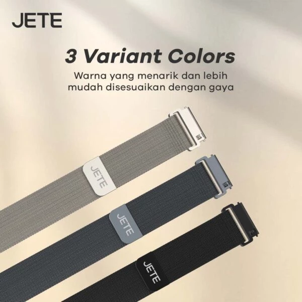 JETE Strap 08 Milanese Band for Smartwatch Garmin Apple Huawei - Quick Release 20mm - Gambar 3