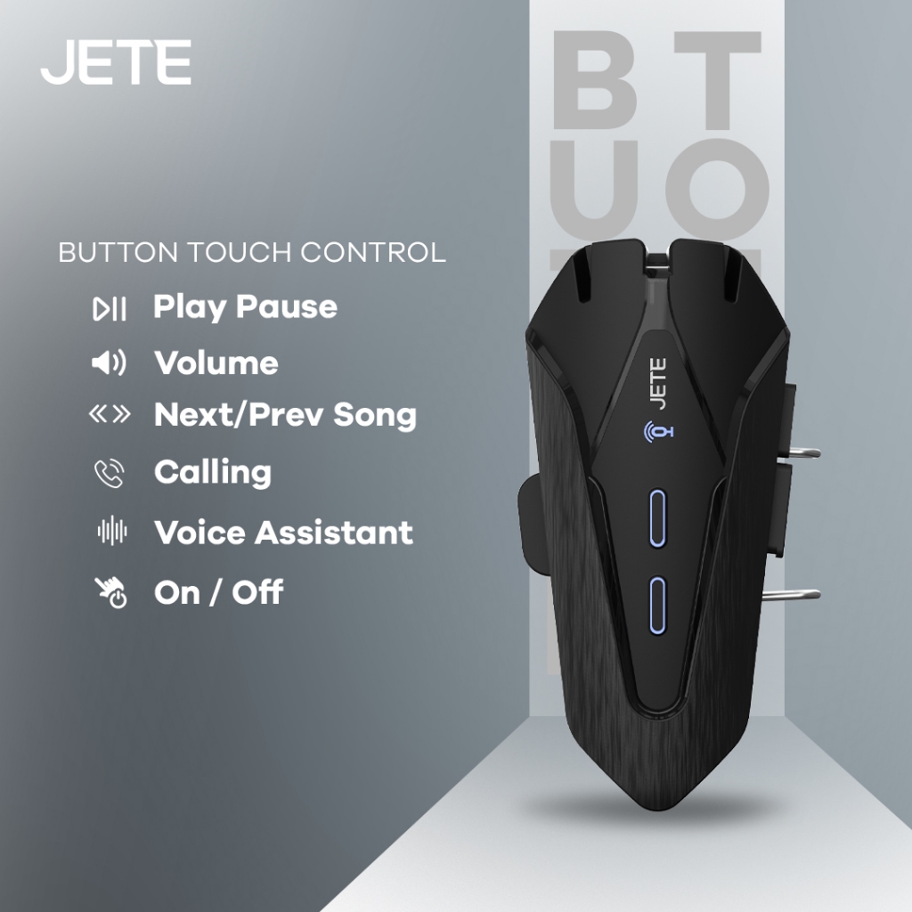 JETE RH1 Helmet Headset Bluetooth IPX6 Microphone Helm Motor NOT Intercom BT 5.4 Garansi 2 Tahun - Gambar 4