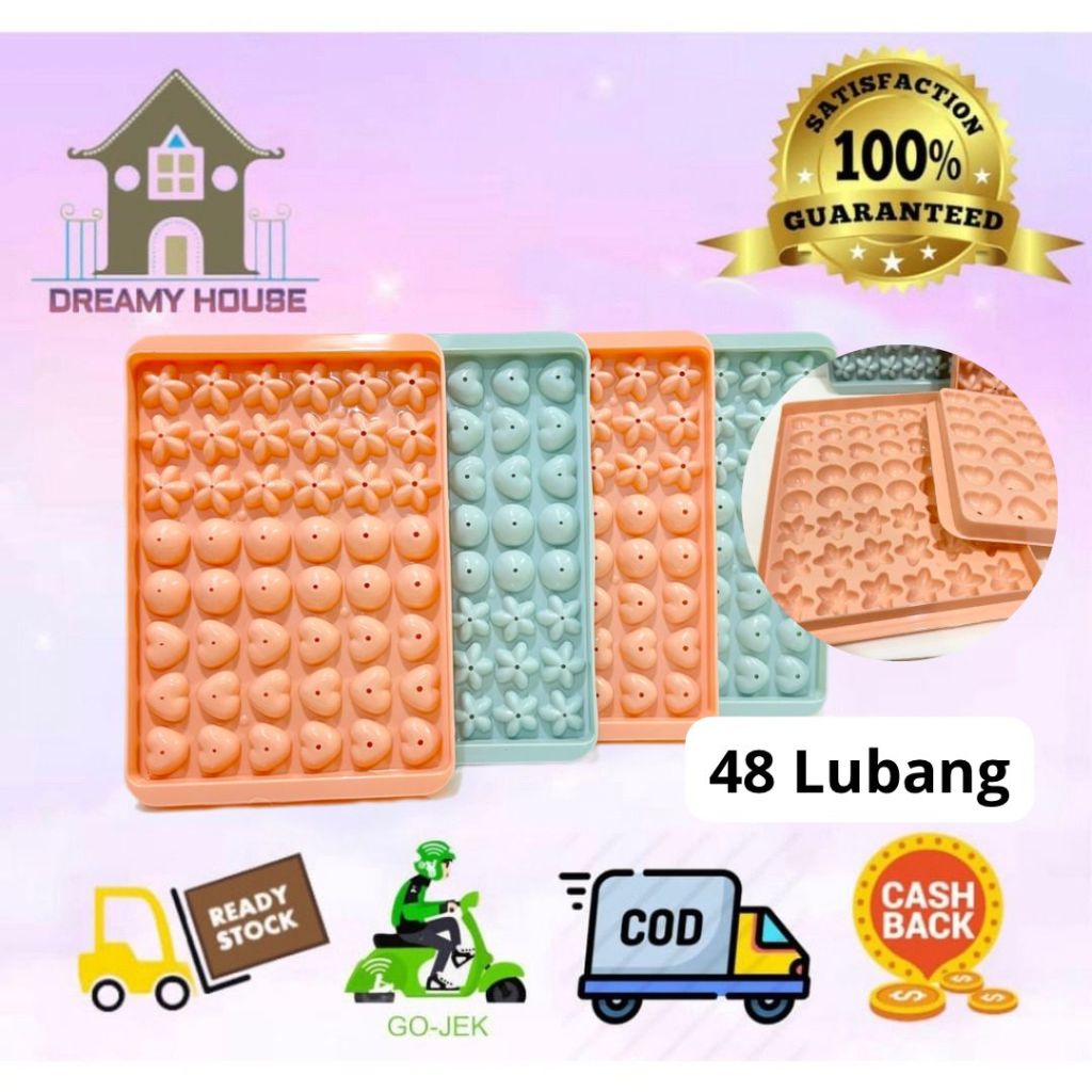 Dreamyhouse Cetakan Jelly 48 Lubang 3 Motif