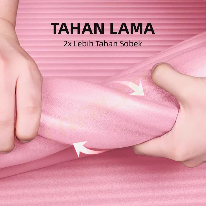 Trailtop Yoga Mat NBR Anti Slip Premium 8mm - Gambar 4