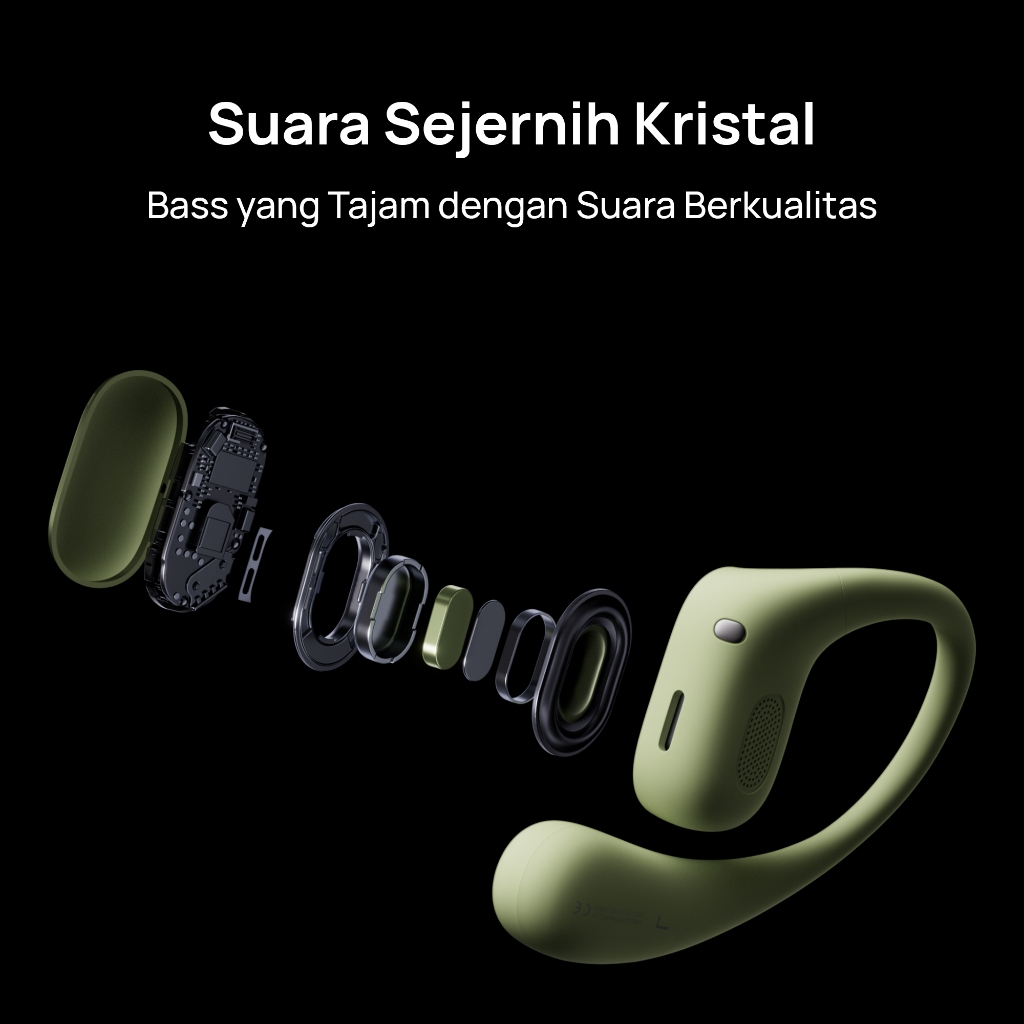 [8.8 s/d 20%*] HUAWEI FreeArc TWS Earphone / Earphone Olahraga Nyaman dengan Suara Sejernih Kristal / Tahan Air IP57 - Gambar 4