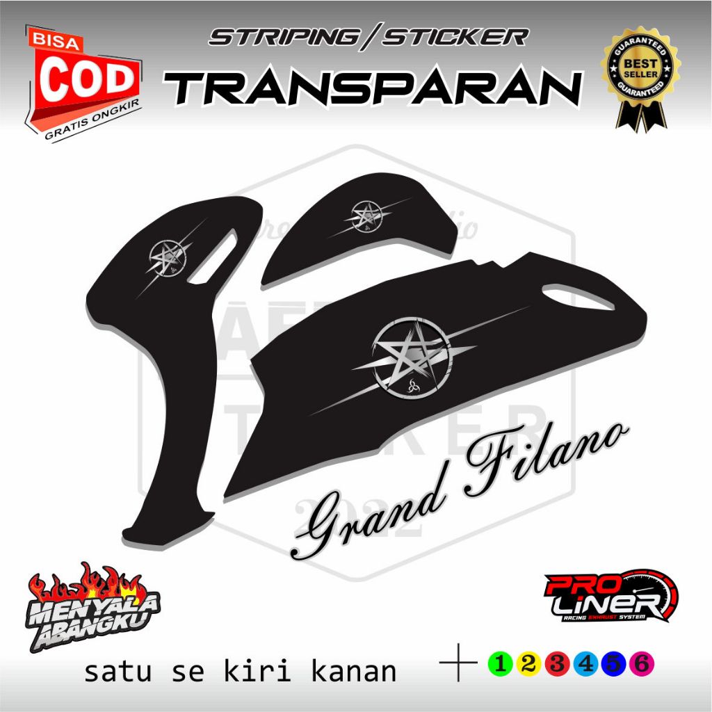 Custom striping for yamaha grand filano simple uv sticker | Shopee ...