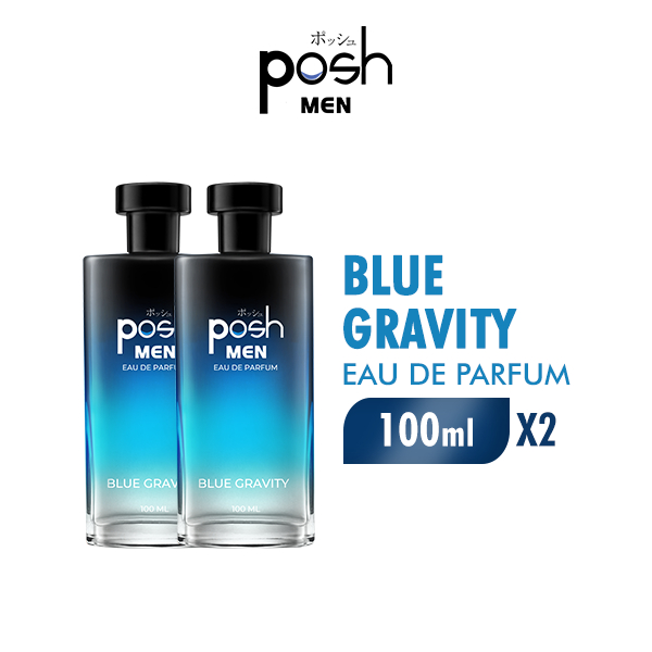 Posh Men Eau de Parfum Blue Gravity Parfum Pria 100 ml x2