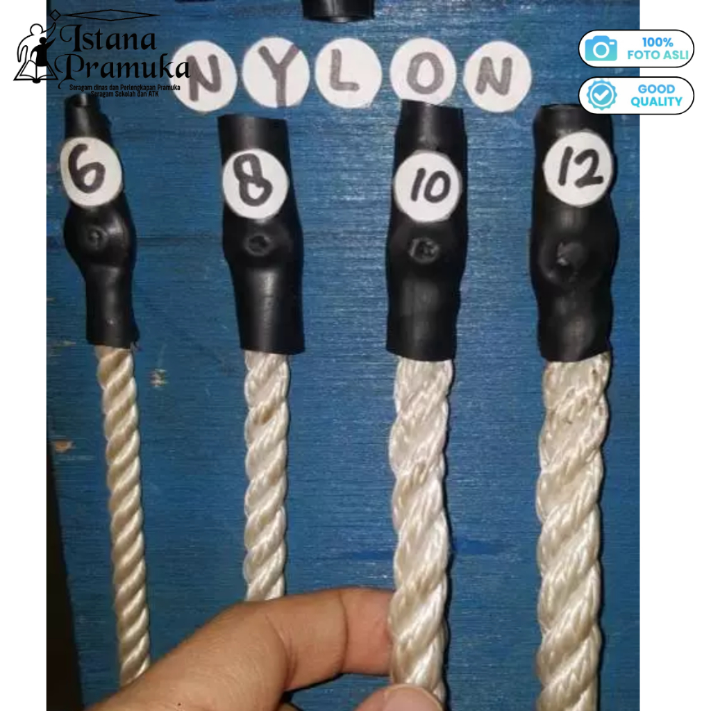 Nylon Flag Rope 6mm / 8mm / 10mm / 12mm White Plastic Rope Retail Per ...