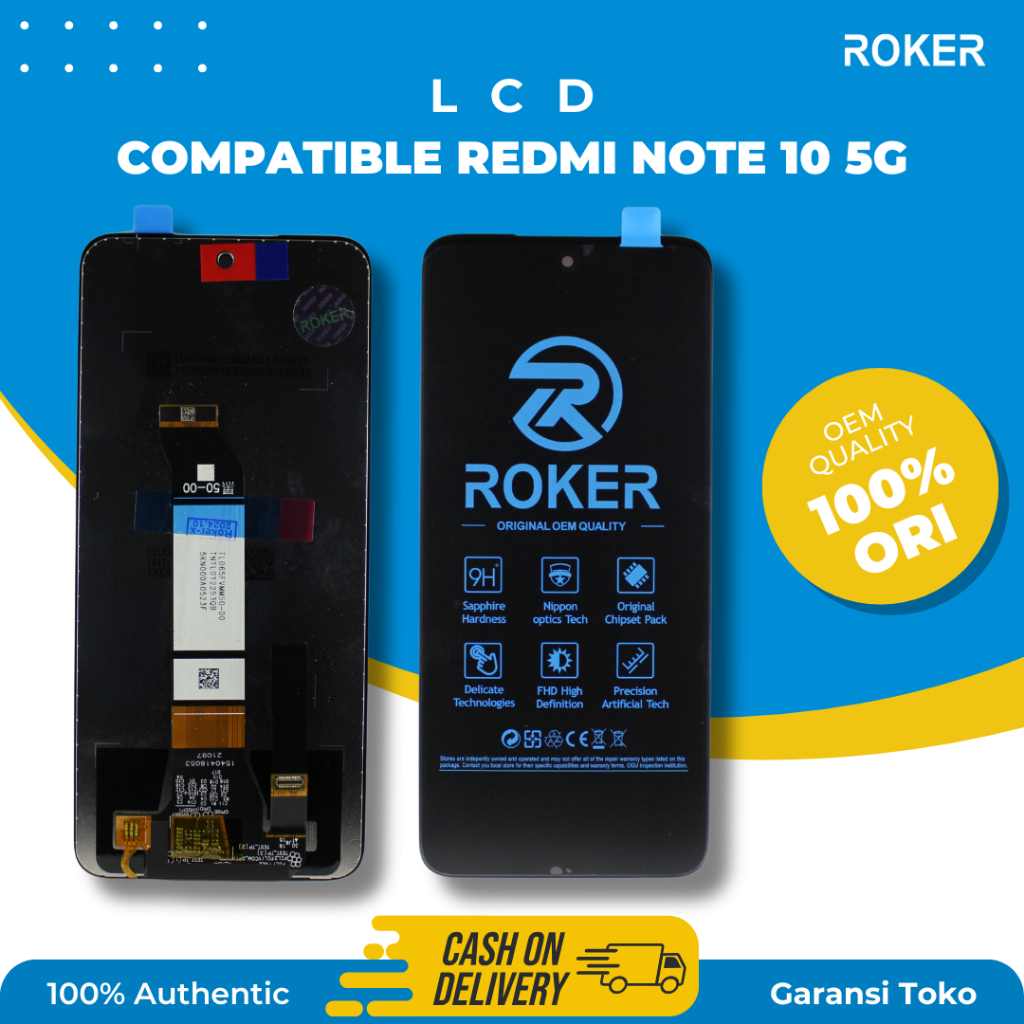 ROKER LCD TOUCHSCREEN XIAOMI REDMI NOTE 10 5G TS FULLSET BY ROKER