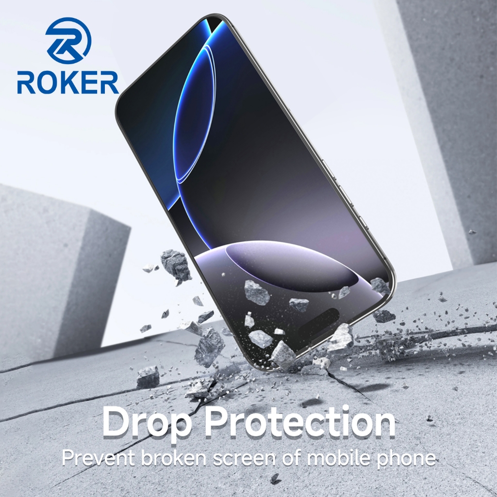 ROKER TEMPERED GLASS ULTRA HD CLEAR AND ANTI SPY /PRIVACY MATTE / ANTIGORES /PELINDUNG LAYAR IPHONE
