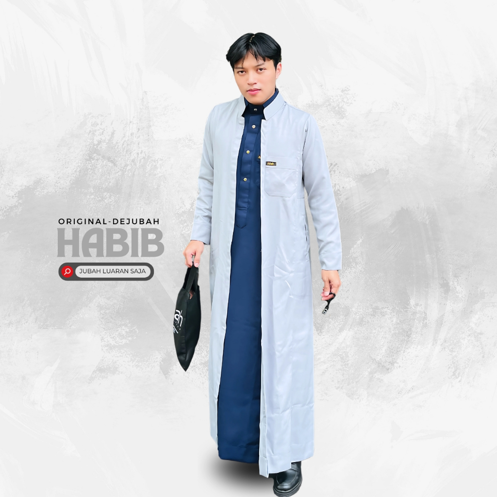 DeJubah - Men's Outer Robe Habib Robe Model | Shopee Singapore