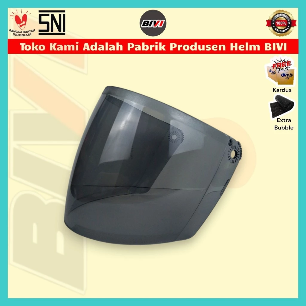 Kaca Helm Evo Revolution Warna Smoke Aksesoris Kaca Helm - Gambar 3