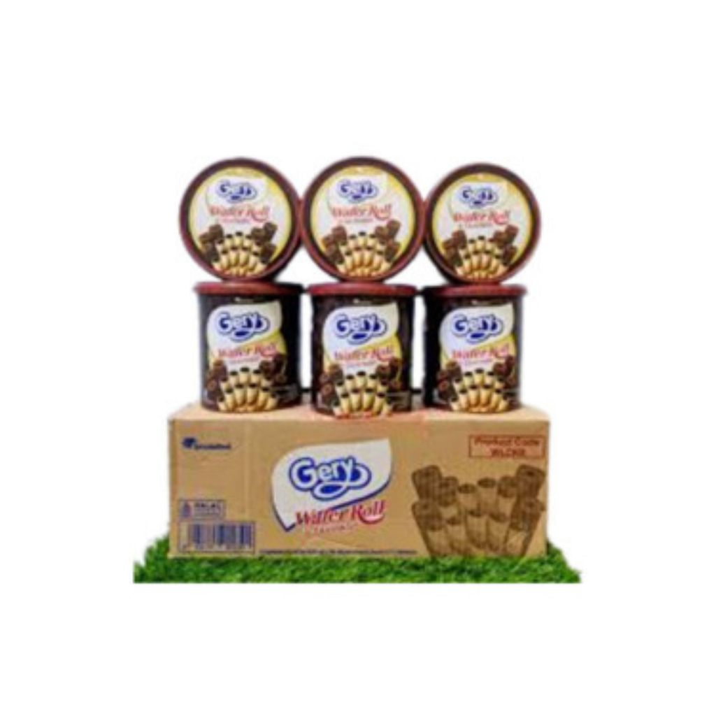 [1 BOX CONTAINS 6] GERY WAFER STICK ROLL & EKSTRUDAT JAR 350g | Shopee ...
