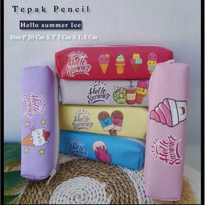 12Pc Tempat Pensil Bentuk Lontong Tepak Lontong Karakter Accesories dan Souvenir Ulang Tahun - Gambar 4