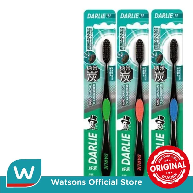 Darlie Toothbrush Nano Charcoal Clean 3'S - Gambar 3