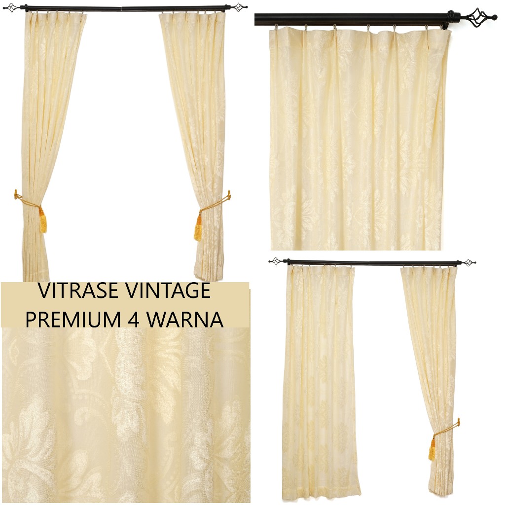 KONG VITRASE GORDEN PREMIUM MOTIF MINIMALIS ELEGAN LEBAR 1 & 2 MTR TINGGI 4 UK MODEL PLIT LOSS - Gambar 4