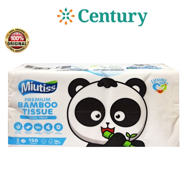 MIUTISS BAMBOO TISSUE ISI 150 SHEET / TISUE / PERAWATAN RUMAH - Gambar 3