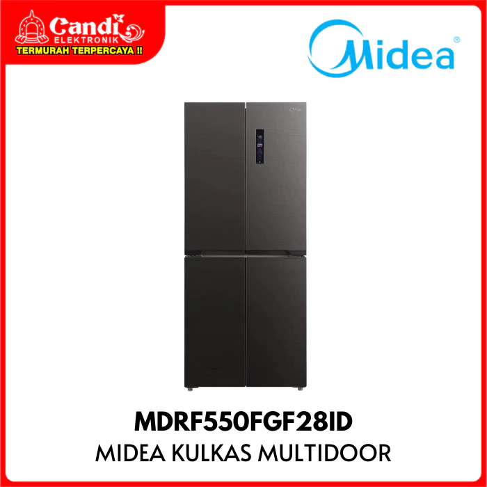 MIDEA Kulkas Multidoor 4 Pintu Kapasitas 407 Liter Inverter MDRF550 MDRF550FGF28ID