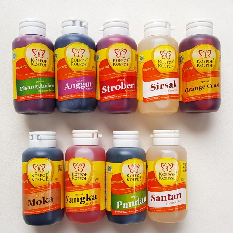 Koepoe Flavored Paste 60ml Chocolate Mocha Lemon Coco Durian Lychee ...