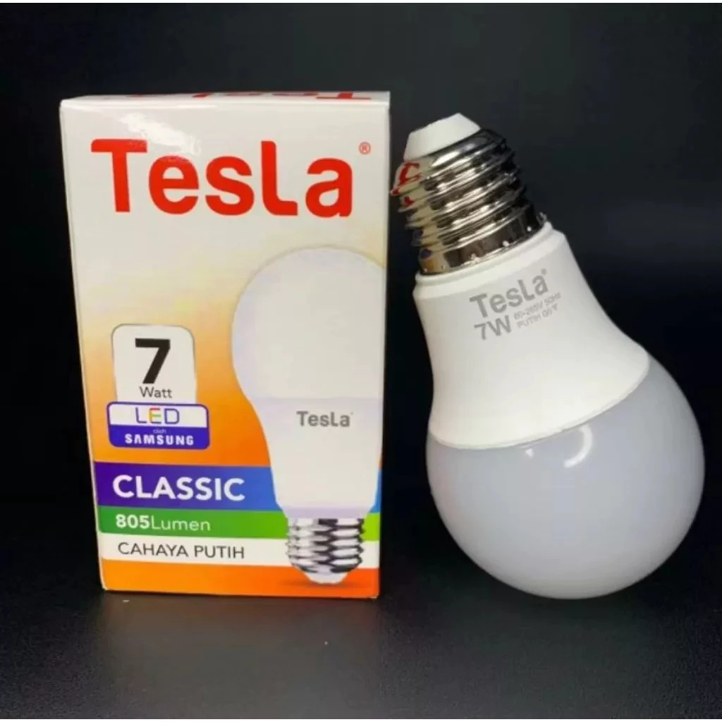 (BUBBLEWRAP) SNI LAMPU BOHLAM LED TESLA CLASSIC CHIP SAMSUNG & GARANSI 1 TAHUN - Gambar 4
