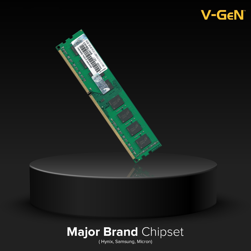DDR3 8GB PC-12800/1600Mhz RAM PC/Komputer V-GeN Longdimm DDR3L 8 GB 1600 MHz PLATINUM - Gambar 2