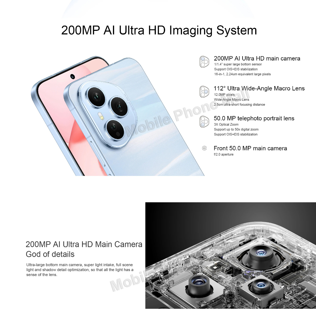 Honor 400 Pro 5G Android 15 6.7" FHD+ OLED 120HZ Snapdragon 8 Gen 3 7200mAh 100W NFC - Gambar 2