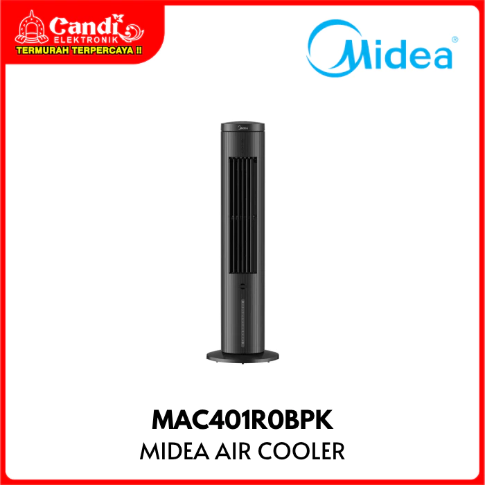 MIDEA Air Cooler Kapasitas 4 Liter Tower Fan 3in1 Air Purifier dengan Ion Negatif dan Humidifier MAC401R0BPK - Gambar 3