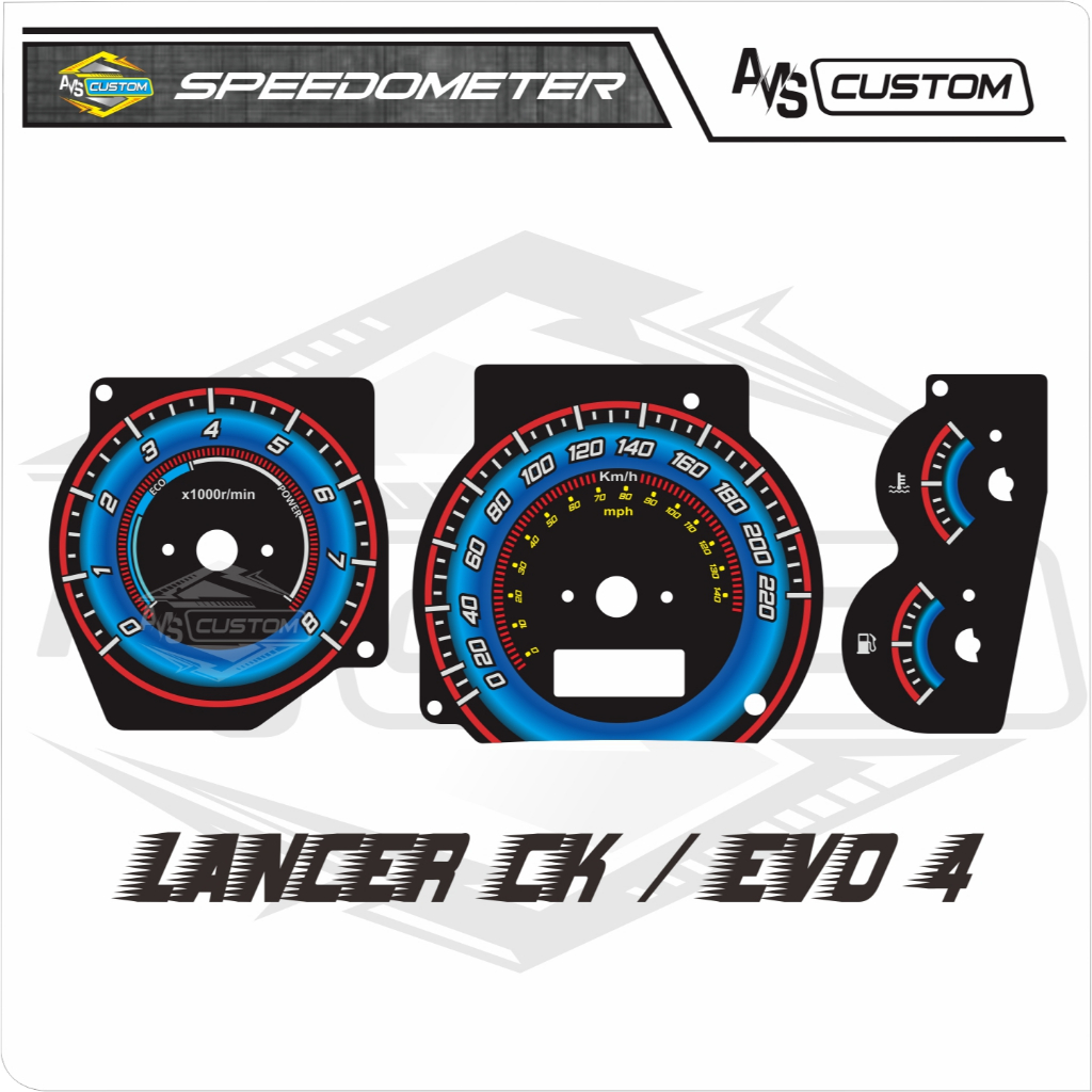 LANCER CK/EVO 4 Speedometer Lancer custom variation board | Shopee ...