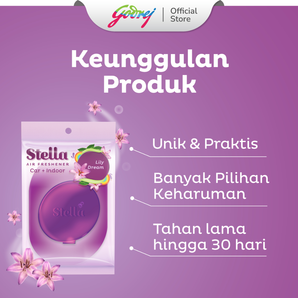 Stella Daily Freshness Car Lily Dream 7ml - Pengharum Mobil & Ruangan - Gambar 3