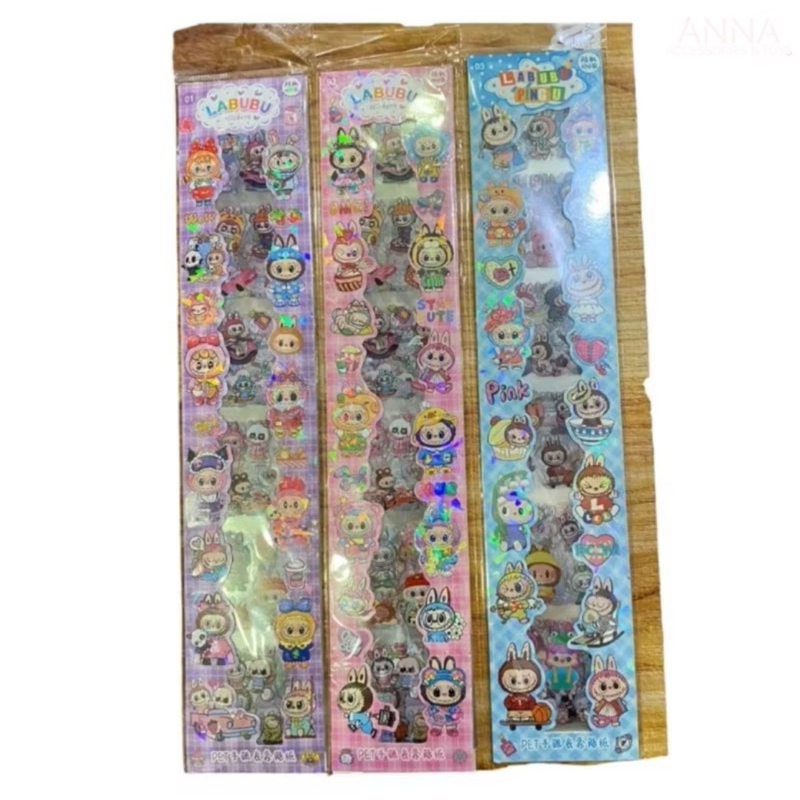 Sticker Panjang Labubu Sticker Anak Karakter - Gambar 3