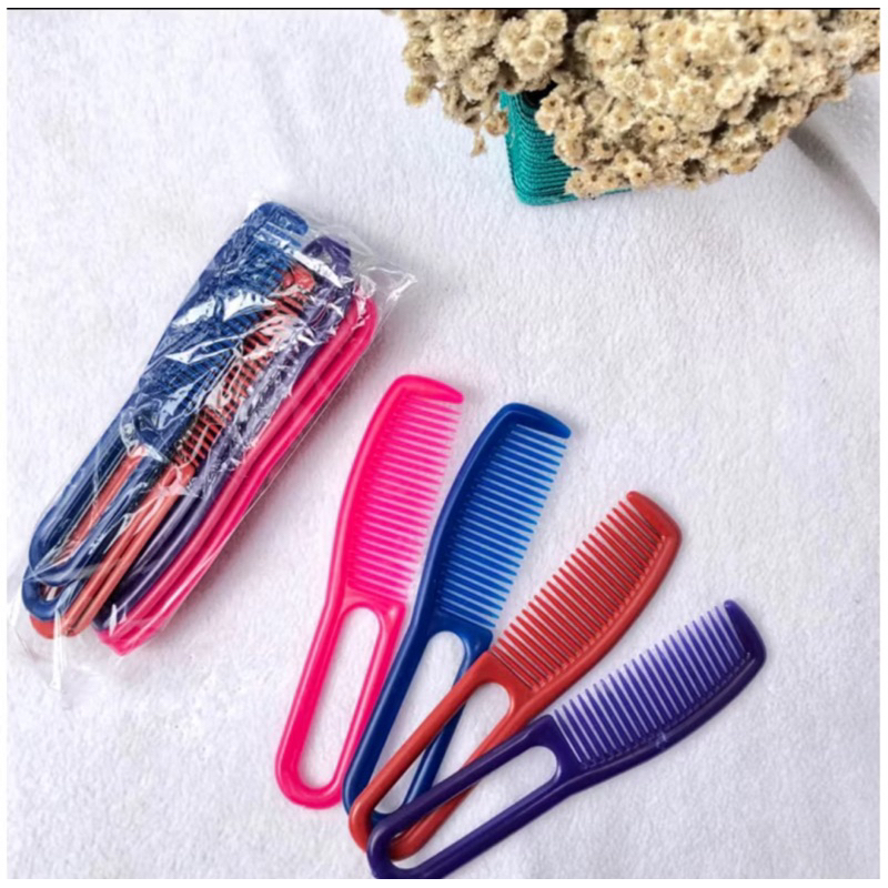 12PC Sisir Jadul Coklat Tanpa Gagang dan Plus Gagang - Gambar 3