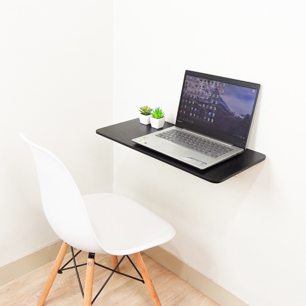 Folding WALL TABLE 80 X 30 ONE SET (DESK+BRACKET)/ STUDY TABLE / LAPTOP ...