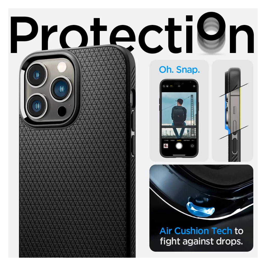 SPIGEN Case iPhone 17 16 15 14 13 12 11 XS Max XS X XR Liquid Air Anti Shock Crack Soft Case Casing - Gambar 4