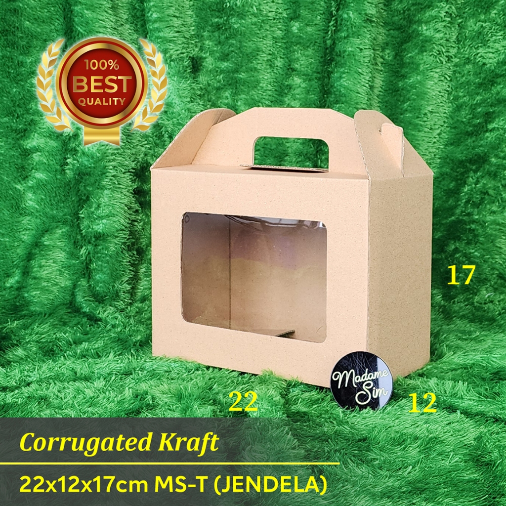 Carrying CABLE BOX - TAKE AWAY DUS - CAKE BOX 22x12x17 - MS-T - WINDOW ...