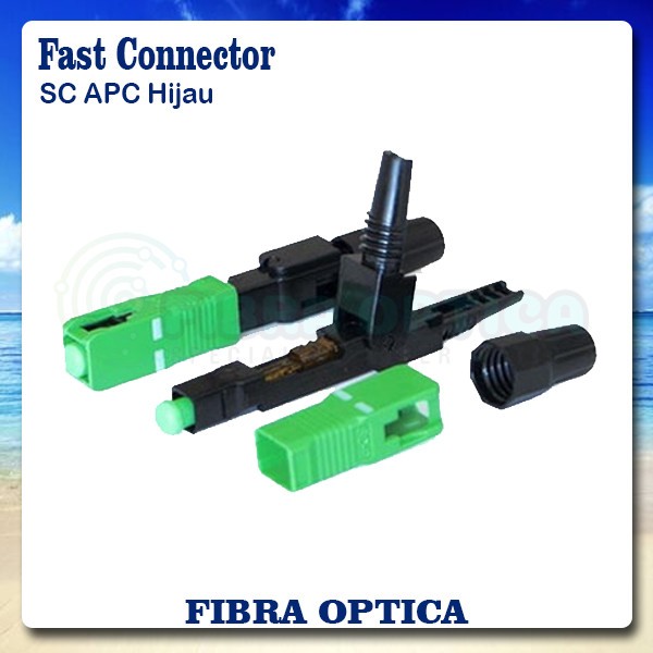 HIJAU Fiber Optic SC APC Fast Connector | Ftth Fast Green SC APC ...
