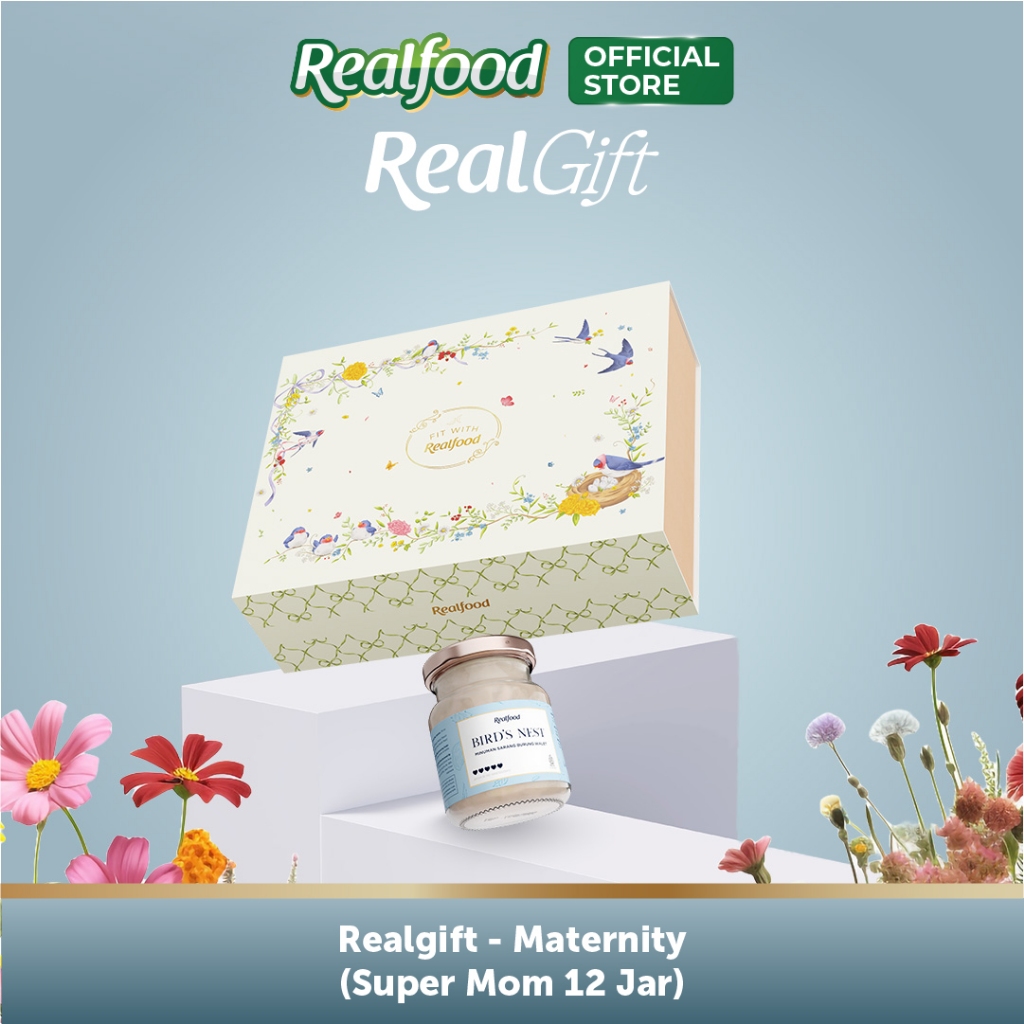 RealGift Birdie Hampers / Super Mom Minuman Sarang Burung Walet dengan Premiks Vitamin (Asam Folat) I Hadiah I Gift I Kado I Parcel I Maternity I Lahiran I Birthday I Anniversary