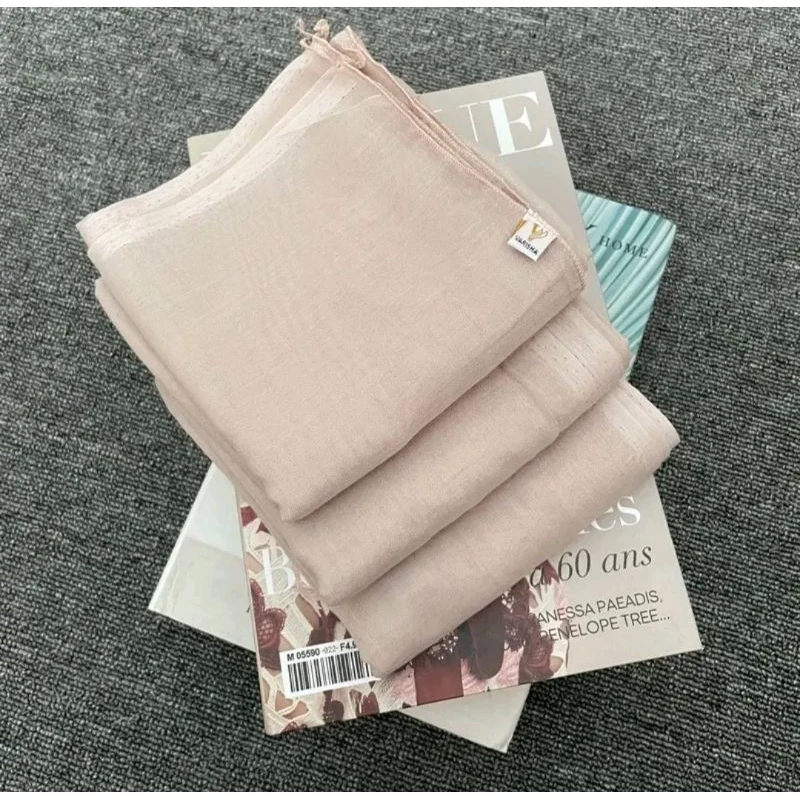 Hijab Segi 4 Paris Jadul Premium  / Jilbab Segi Empat Paris Polos Import/Paris Jadul varisha/Paris Jadul Sadika...COD/TERLARIS - Gambar 3
