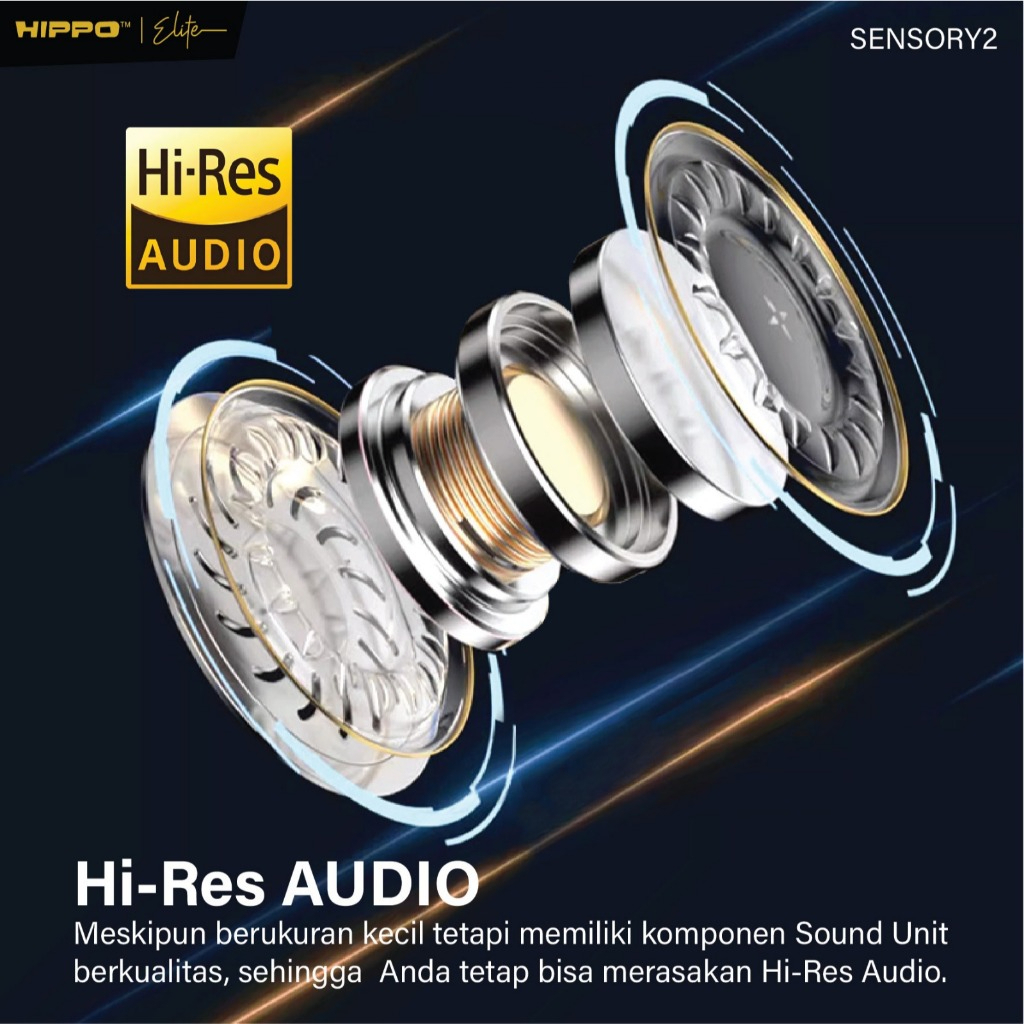 Hippo ASMR Sensory 2 Earphone Wired Headset - BLACK NEW Noice Reduction HF Sleep - Gambar 4