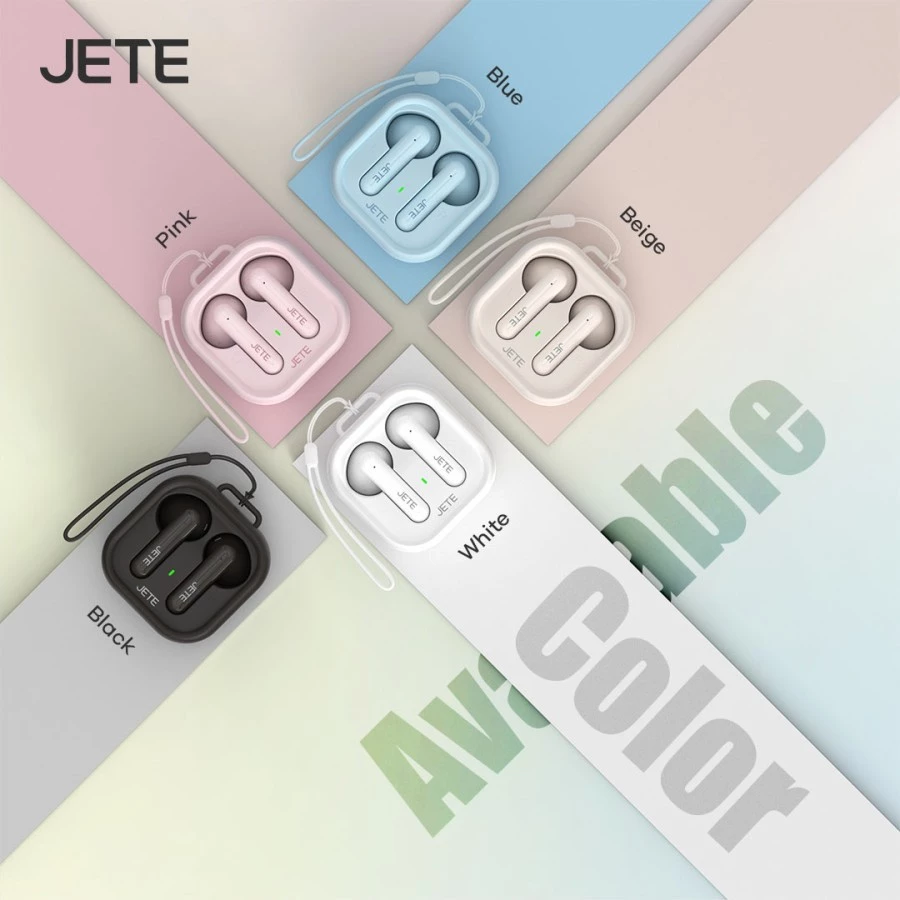 JETE CE8 TWS Bluetooth Earbuds Macaron BT 5.3 Super Bass 24 Hours Playtime - Garansi 2 Tahun - Gambar 2
