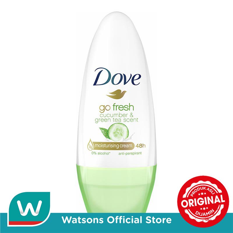 Dove Roll On Deodorant Go Fresh Cucumber & Green Tea 40ml - Gambar 2