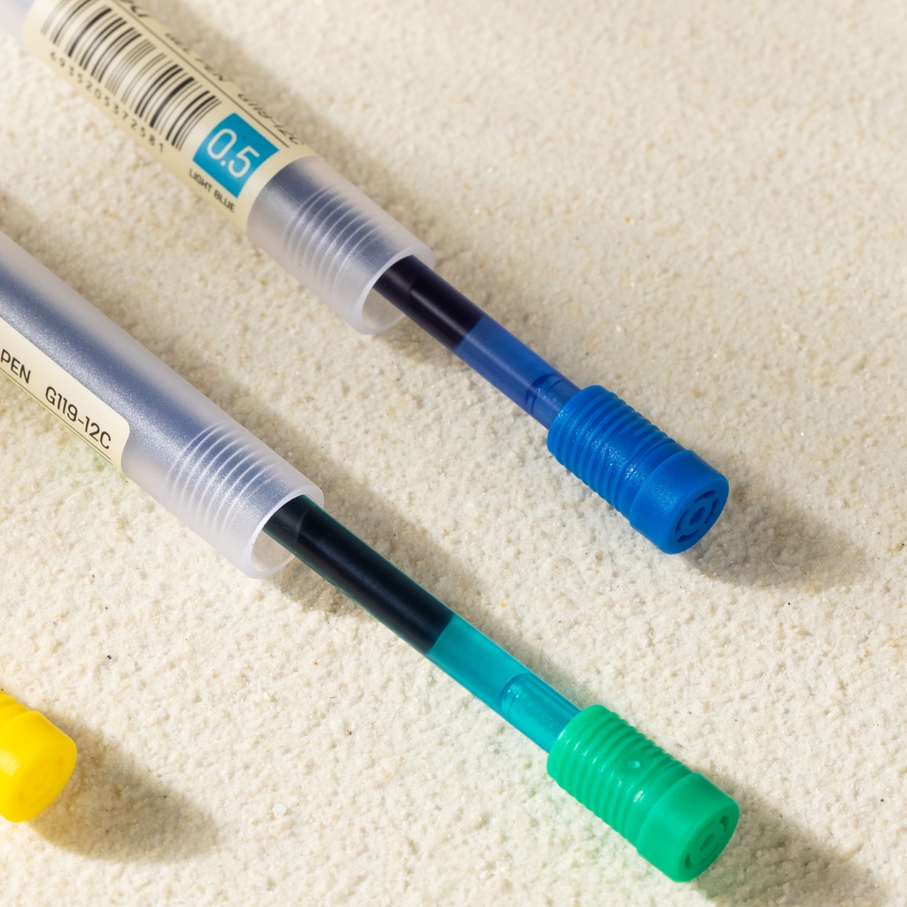 Deli School Gel Pen / Pulpen Gel 0.5 mm 12 Warna Penulisan Halus EG119-12C - Gambar 4