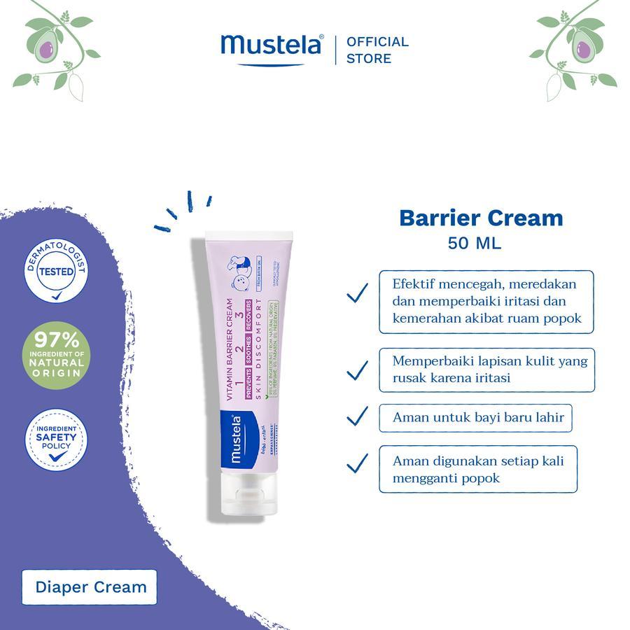 Mustela Barrier Cream - Rash Cream Popok /Diaper Change | Shopee Singapore