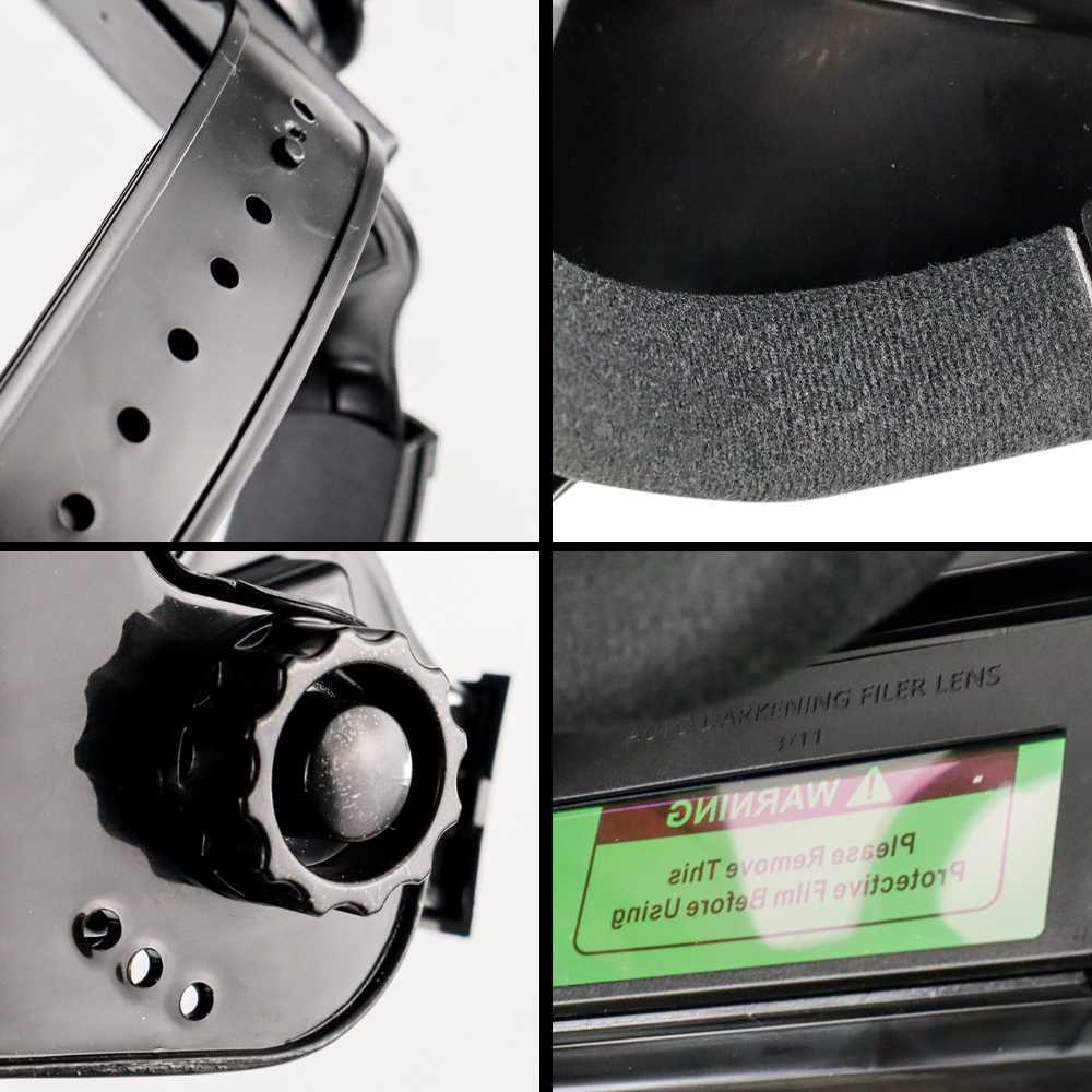 TaffGUARD Helm Las Otomatis Auto Darkening Solar Welding Helmet - JJ192 - Gambar 4