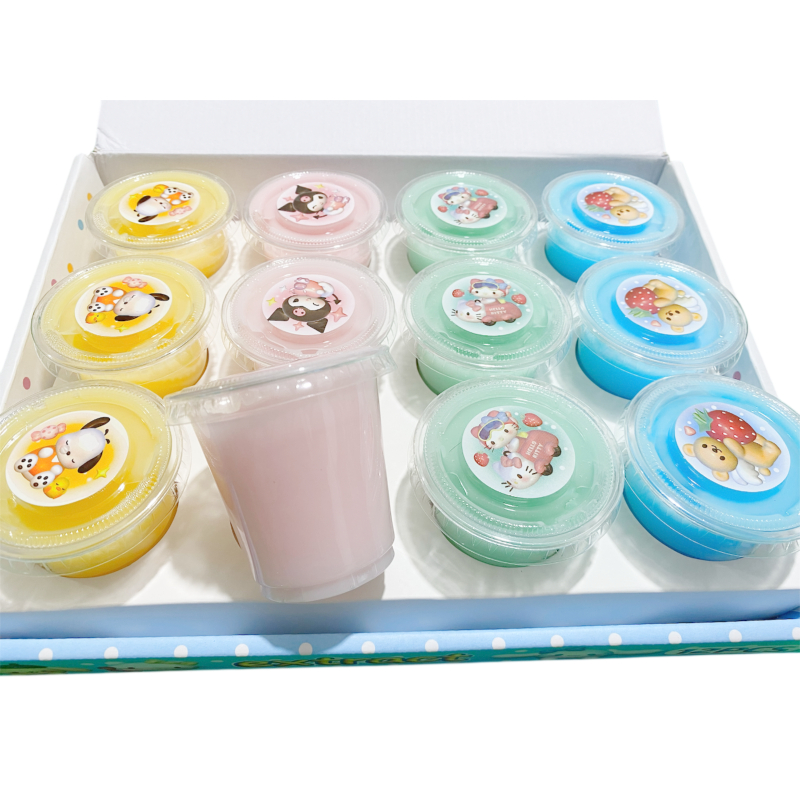 PUSAT17 SL01 SLIME SANRIO 90ML SLIME KAPSUL WANGI MAINAN ANAK EDUKASI TIDAK BERACUN SLIME CUP MINI KARAKTER MILKY SLIME - Gambar 3