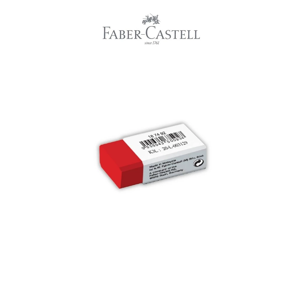 Faber-castell Penghapus Dust Free Eraser Small Red - Gambar 2