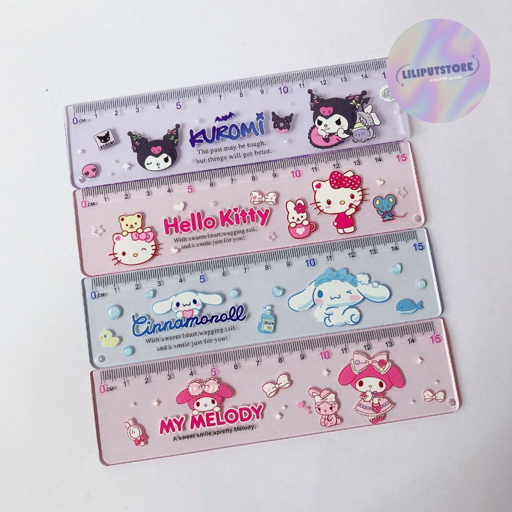 Sanrio Ruler Sanrio Stationery Ruler 15cm | Shopee Singapore