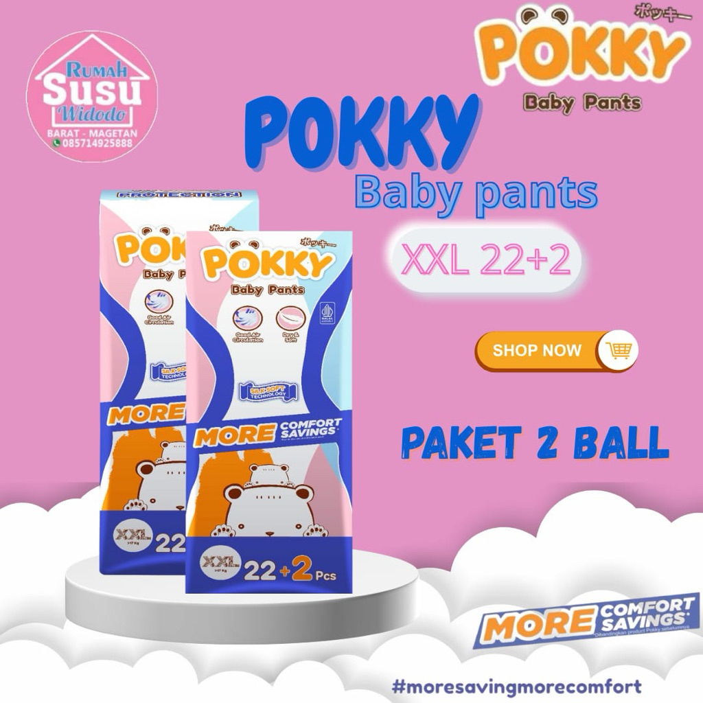Pokky Pants Bayi Twinpack Breatable Extra Dry - Gambar 4