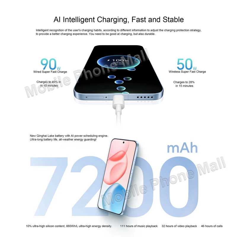 Honor 400 Pro 5G Android 15 6.7" FHD+ OLED 120HZ Snapdragon 8 Gen 3 7200mAh 100W NFC - Gambar 3